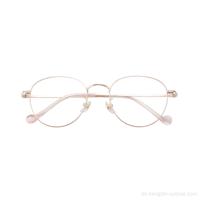 Großhandel modisch -leuchtungsübergreifend klassische runde Metal -Brille für Männer und Famales