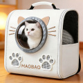 Linda mochila transportadora para mascotas con forma de gato