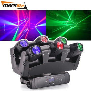 Professional USA Warehouse Stage Lighting: 6x10W RGBW LED Moving Head Beam Disco Light with Sound Control for DJ Events, Weddings, and Parties