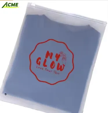 Frosted EVA Slider Zipper Bags: Custom Matte Plastic Storage Pouches