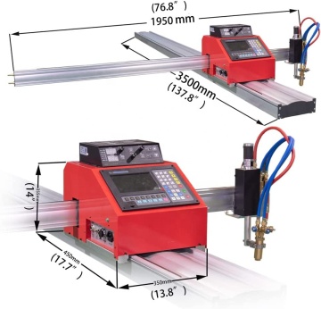 Mini máquina CNC portátil para cortes de llamas y plasma