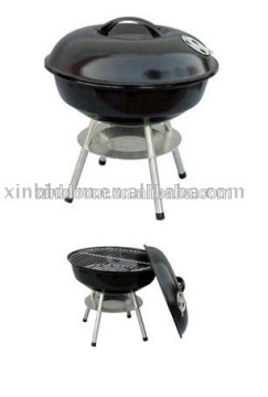 portable chracoal bbq with round shape ,easy to carry for outdoor