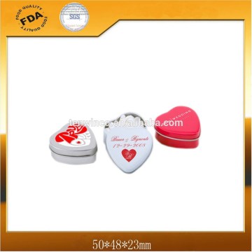 Heart Shaped Mint Tin Packaging