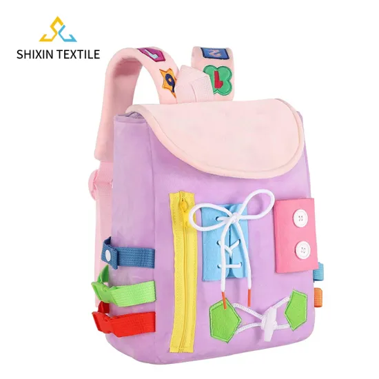 Customized Autism Montessori Toys and Busy Board Backpack for Toddlers