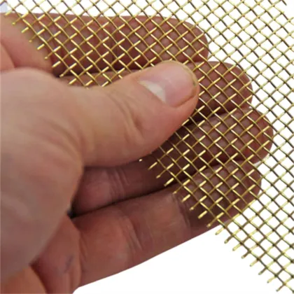 Copper Wire Mesh 150 Mesh Woven Cloth Metallic Fabric