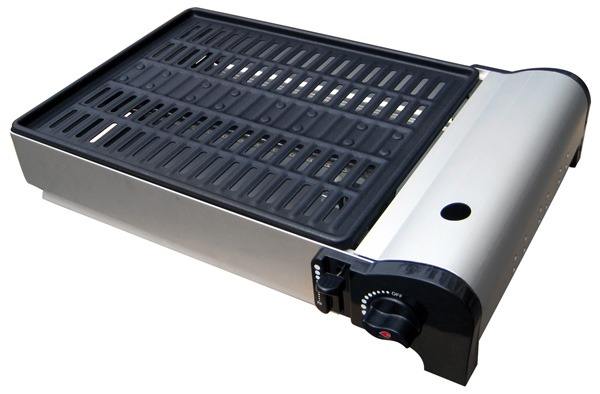 Tavolo da tavolo da campeggio all'aperto butane bbq grill a gas