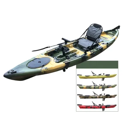 Plastic Waterplay Crafts Foot Pedal Drive Kayak for Fishing Enthusiasts