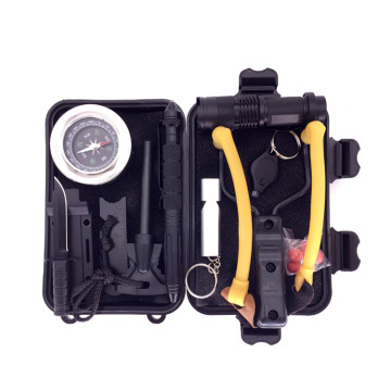 11-in-1 Kit Slingshot Survival Kecemasan: Gear EDC untuk Wilderness dan Adventures Luaran