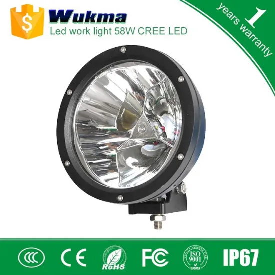 2015 Newest model 15w high intensity LEDs 45w 7" round led work light, 24v led spot work light for 4*4 truck folklift