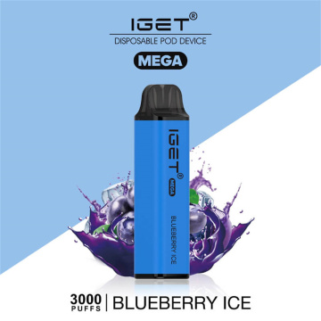 Original IGET Mege 3000 Puffs Disposable Vape