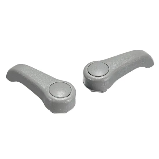 2 Pieces Seat Lever Seat Adjuster Handle Adjust For Clio MK2 Grey Car Automobile Accessories