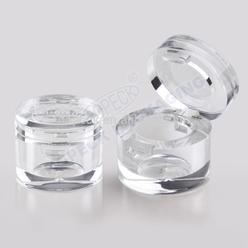 Wholesale Round shape eye shadow case, all clear
