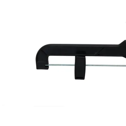 25pcs Black Plastic Skirt Pants Slack Bottom Hangers with Clips