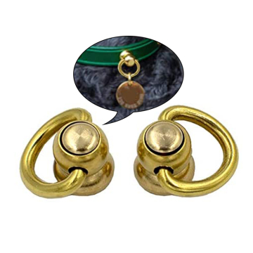 Rivet per unghie in ottone rotante a 360 gradi con fibbia ad anello D