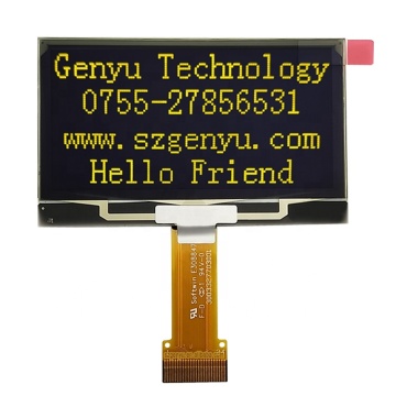 Yellow Rectangular OLED Display 2.42 Inch SSD1309 128x64 24Pin SPI/I2C FPC