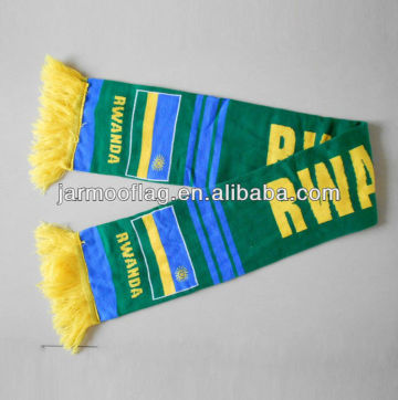 Hot knitted football fan scarf