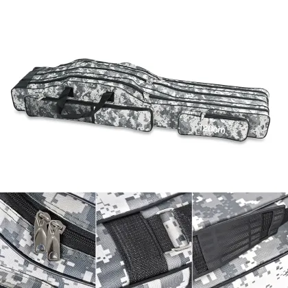 Triple Foldable Big Belly Sea Fishing Bag 1.2M/1.5M - NEWMAJOR Ocean Beach Fishing Rod Bag