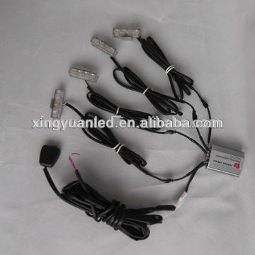 2014 New Product DC12V LED Car Grill Light 16pcs*0.5w FLUX High Brightness LED