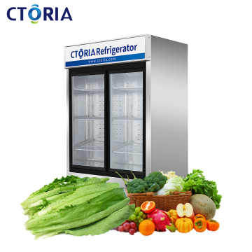 1000L American Style Food-Grade Glass Commercial Fridge for Bars (COTRIA 115V/60HZ)