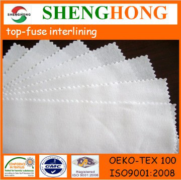 cotton woven fusible interlining for shirts