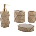 Top Selling Home Decoration Polyresin Bathroom Accessory Set