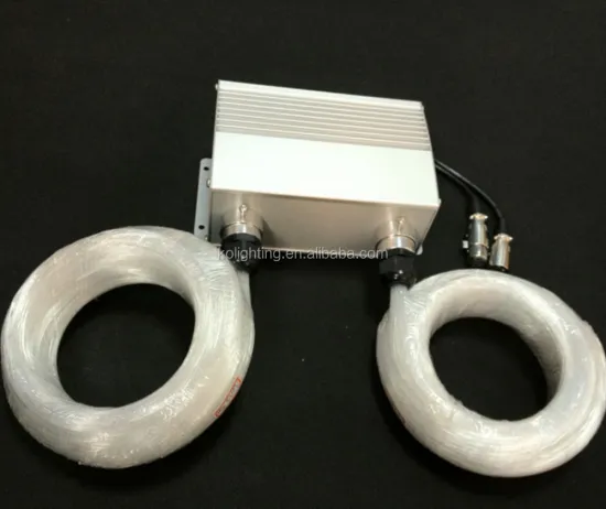 Twin Fiber Optic Port RGBW Twinkle White LED Fiber Optic Light Engine with DMX Controller