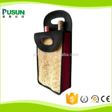Simple Colorful Printed 2 Bottle Neoprene Cooler Wine Bag