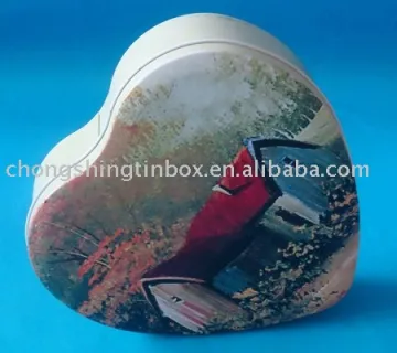 Heart Shaped Chocolate Tin Box wholesale