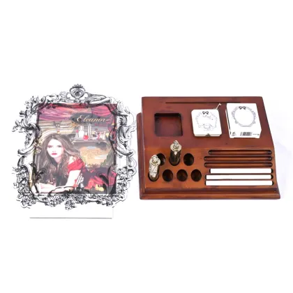 APEX Wooden Base Makeup Cosmetics Display