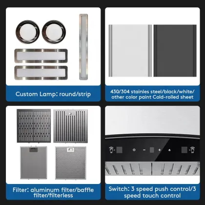 Wholesale Prices for Hood Range Hotte De Cuisine Campana Extractora Industrial