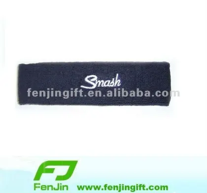 sports headband with embroidery logo