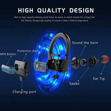 wireless bluetooth headset 2017 newest bluetooth earphone with CSR8645 chipset