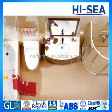 Marine Shower Toilet Unit" could be suitably titled as:

"Marine Shower Toilet System" 

However, if we are to stick strictly with the given phrase without modification, then the title would simply be:

"Marine Shower Toilet Unit