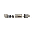 Conector de enchufe blindado M12 Masculino Recto de 8 pines