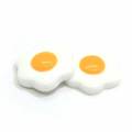 Kawaii Fried Egg Shaped Resin Cabochon For Handmade Craftwork Beads Charms DIY Phone Shell Decor Spacer Slime