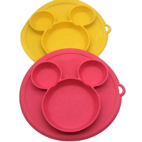 Food Grade Silicone Baby Dinner Plates