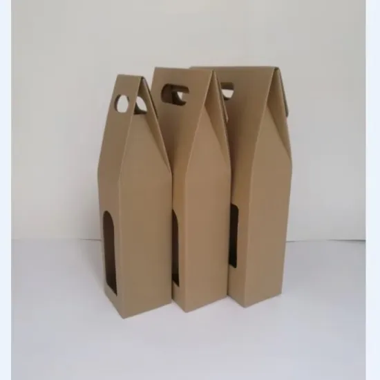 Eco-friendly Kraft Paper Wine Gift Box