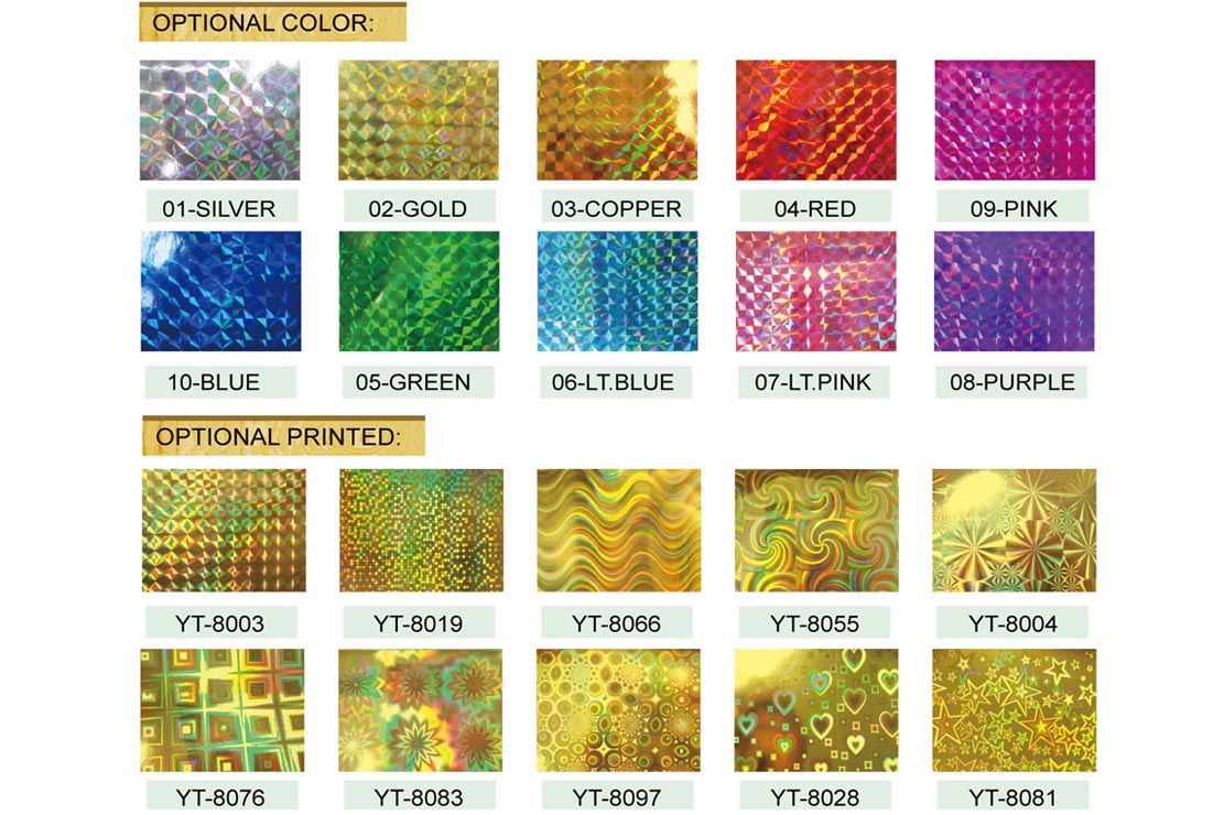 Holographic Paper Dot Glazed Coated Cardboard Premium