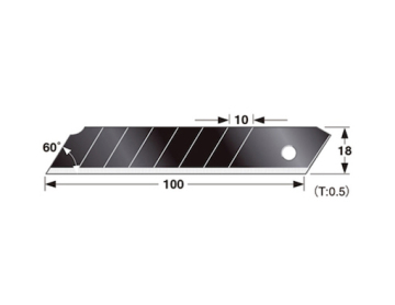 Heavy Duty Premium Steel Snap-Off Carbon Steel Blade