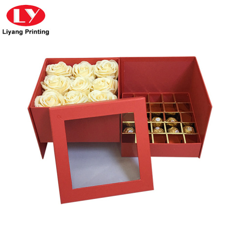 Caja de embalaje de regalo de cartón de chocolate de lujo personalizado de lujo