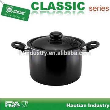 2015 New Product Aluminum pasta high pot with stream hole