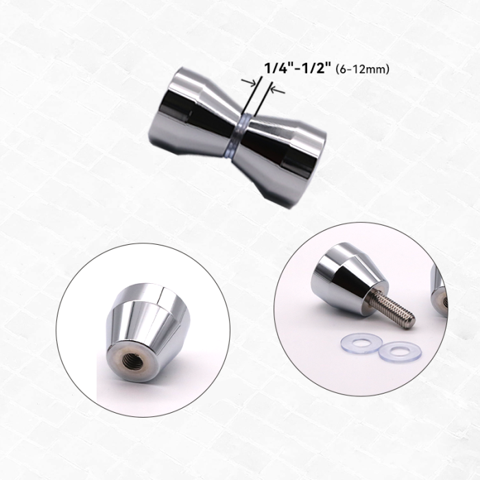SVA-B0313C Parlak Krom Duş Cam Kapı Çekme Kolları