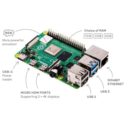 Original Raspberry Pi 4 Model B 4GB Development Board