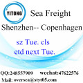 Porto de Shenzhen LCL consolidação para Copenhaga