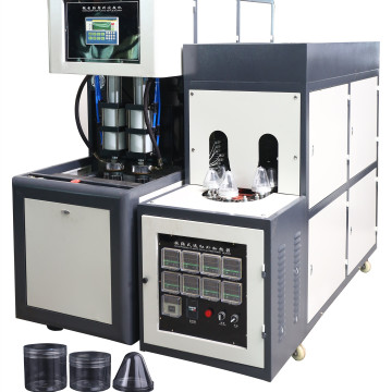 2-Cavity Semi-Automatic PET Bottle Blowing Machine for Beverages - New Condition