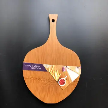 Bamboo cutting board with handle
