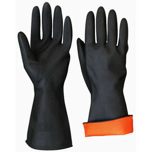 Химическая промышленная резиновая рабочая перчатка