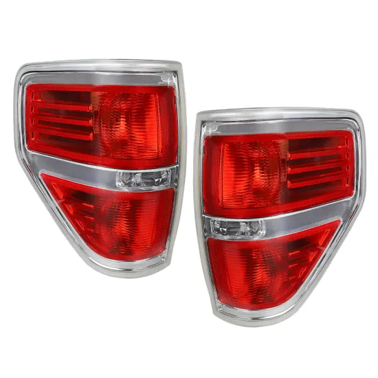 Halogen Car Tail Light Brake Lights Red Lens for 2009-2014 Ford F-150/F150 SVT Raptor