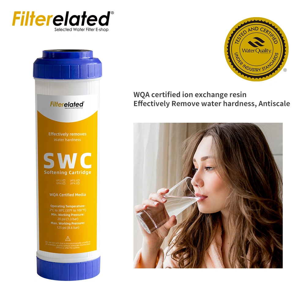 Filterelated Brand10 Inch Refillable Cation Water Softening Filter Ion