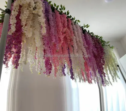 Luxury Wedding Ceiling Decorations: Hanging Artificial Flowers for Ceil Decor